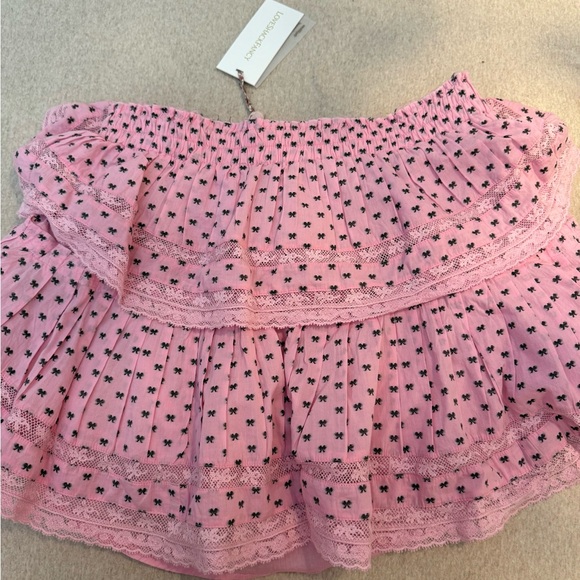 NEW WITH TAGS LOVESHACKFANCY PINK BOW SKIRT